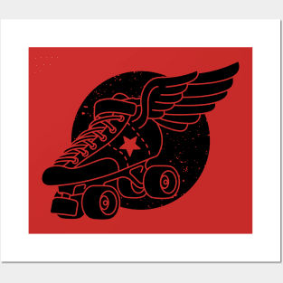 Jammer Winged Skate ~ Light Colors Posters and Art